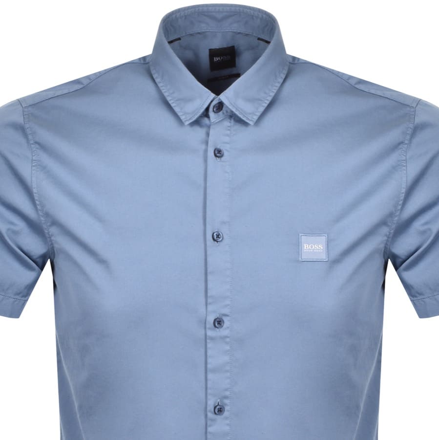 Alternative Image for ProductBOSS Casual Magneton Short Sleeve Shirt Navy2